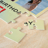 33e verjaardag: Fun Rainbow #, aangepaste naam & f Legpuzzel (Zijkant)