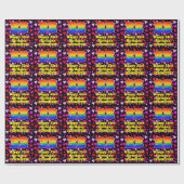 33e verjaardag: Heatten, regenboognr. 33 Cadeaupapier (Vlak)