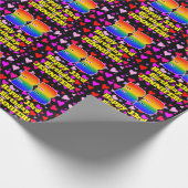 33e verjaardag: Heatten, regenboognr. 33 Cadeaupapier (Hoek)