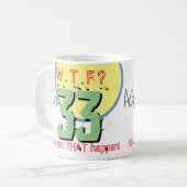 33e verjaardag. Hoe is dat gebeurd? Koffiemok (Voorkant links)