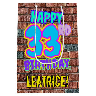 33e verjaardag: Leuk, Urban Graffiti geïnspireerd  Medium Cadeauzakje