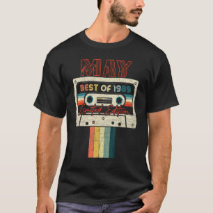33e verjaardag mei beste van 1989 Cassettebandje T-shirt