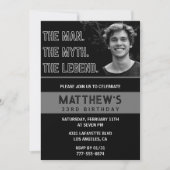 33e verjaardag nodigt het man The Legend uit Kaart (Voorkant)