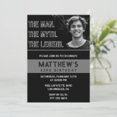 33e verjaardag nodigt het man The Legend uit Kaart (Staand voorkant)