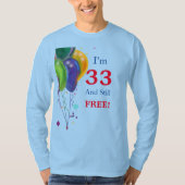 33e verjaardag t-shirt (Voorkant)