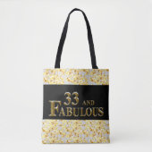 33e verjaardag tote bag (Voorkant)