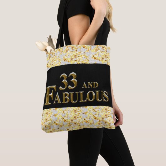 33e verjaardag tote bag (Dichtbij)