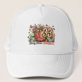 33e verjaardag Tuinieren Cadeau Hoed voor Plantenl Trucker Pet