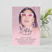 33e verjaardag uitnodiging Verjaardag Diner Foto (Staand voorkant)