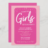 33e verjaardag uitnodigingen Elegant Meisje Hot Pi (Voorkant / Achterkant)