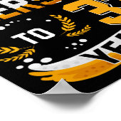 33e verjaardag van kaas en bier van 33 jaar poster (Hoek)