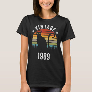 33e verjaardag Vintage 1989 33 jaar oud T-shirt