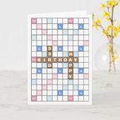 33e verjaardag, Word Game Board Kaart (Gele Bloem)