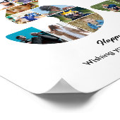 33e verjaardagsfeest Nummer 33 Fotocollage Poster (Hoek)