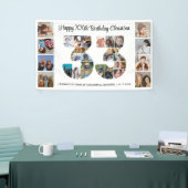 33e verjaardagsfeestje Nummer 33 Fotocollage Spandoek (Beurs)
