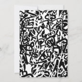 33e verjaardagsuitnodiging Mannen Party Graffiti C Kaart (Achterkant)