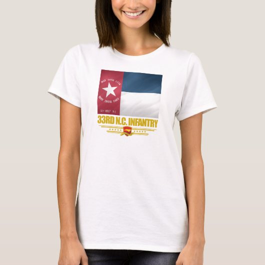 33rd North Carolina Infantry T-shirt (Voorkant)
