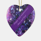 33rd Wedding Jubileum, bewerkbaar Keramisch Ornament (Links)