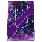 33rd Wedding Jubileum, bewerkbaar Medium Cadeauzakje (Achterkant)