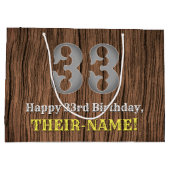 33ste verjaardag: Country Western geïnspireerd uit Groot Cadeauzakje (Achterkant)