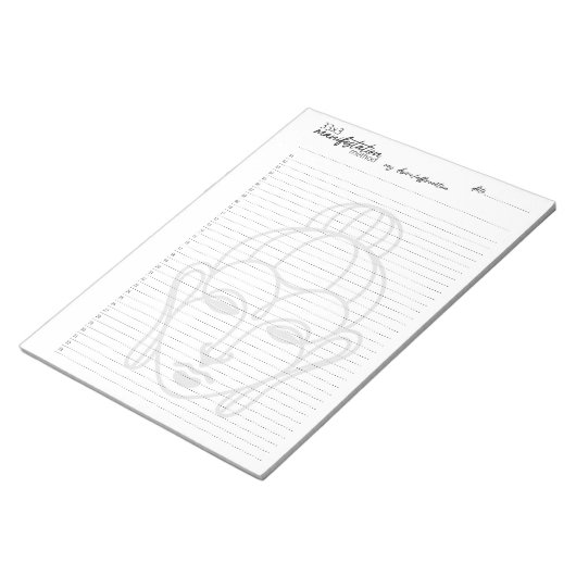 33x3 Manifestatiemethode, Aantrekkingsrecht Notitieblok (Schuin)