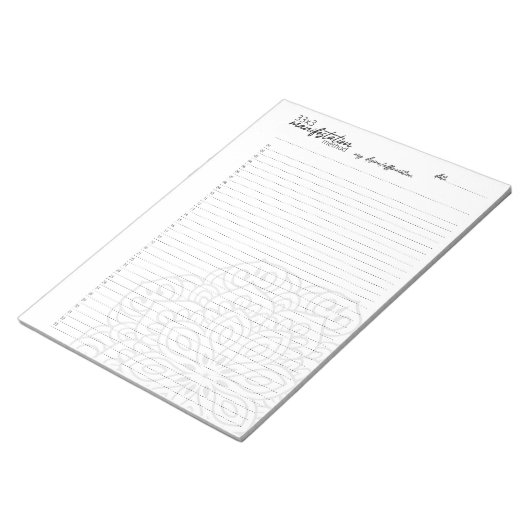 33x3 Manifestatiemethode, Aantrekkingsrecht Notitieblok (Schuin)