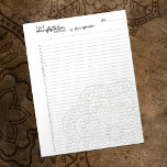 33x3 Manifestatiemethode, Aantrekkingsrecht Notitieblok<br><div class="desc">Dit minimalistische "Law of Attraction"-notitieblok bevat een mandala met de 33x3-methode.</div>