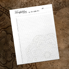 33x3 Manifestatiemethode, Aantrekkingsrecht Notitieblok