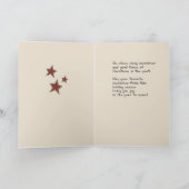 3409 zuster bij Kerstmis, Sneeuwman met Zwart Pet Feestdagen Kaart (Binnen)