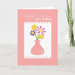 3414 Niece Birthday Flowers, Religieuze Kaart