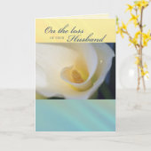 3430 Verlies van echtgenoot Sympathie Kaart (Gele Bloem)