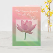 3431 Sympathie verlies van vrouw Kaart (Gele Bloem)