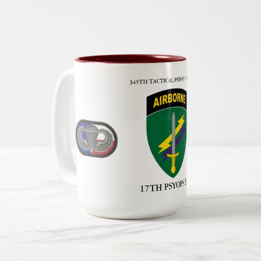 345E TACTISCHE PSYOPS CO(ABN), 17E PSYOPS BN TWEEKLEURIGE KOFFIEMOK (Voorkant links)