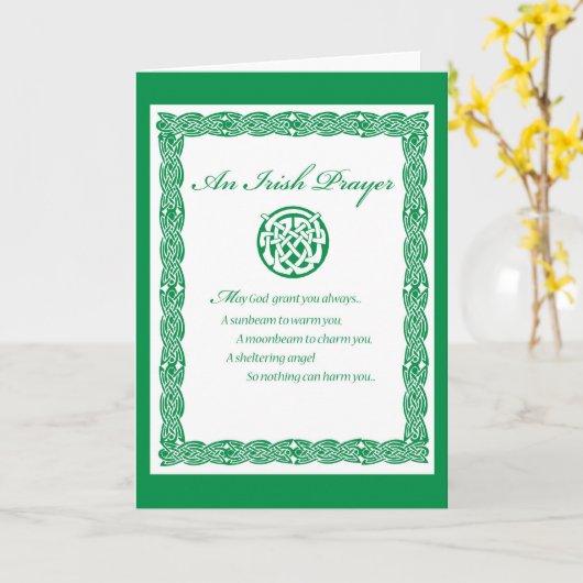 3489 St. Pat's Day IERS GEbed Kaart (Gele Bloem)