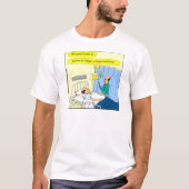 348 Geen hypochondriakkleurige cartoon meer T-shirt (Voorkant)
