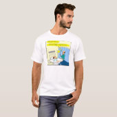 348 Geen hypochondriakkleurige cartoon meer T-shirt (Voorkant volledig)