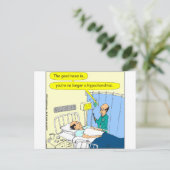 348 Niet langer een hypochondrische kleur cartoon Briefkaart (Staand voorkant)