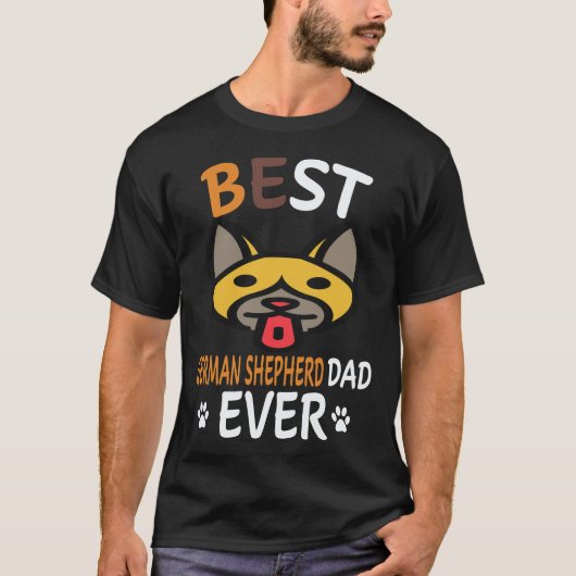 34 Beste Duitse Herders Vader Ooit Duitse Herder T-shirt (Voorkant)