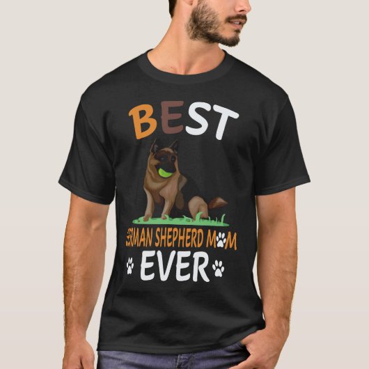 34 Beste Duitse Herdersmoeder Ooit Duitse Herder T-shirt (Voorkant)
