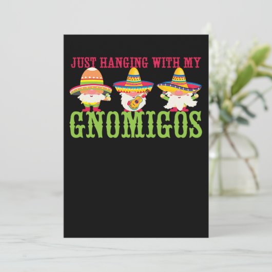 34.Cinco de Mayo, gewoon met mijn Gnomigos Gno Save The Date (Staand voorkant)