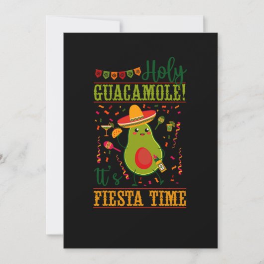 34.Cinco de Mayo Heilige Guacamole its Fiesta Time Save The Date (Voorkant)