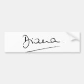 34 De handtekening van prinses Diana. Bumpersticker (Voorkant)