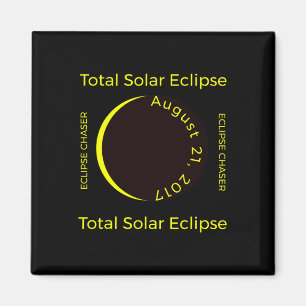 #34;eclipse Chaser#34; Totale zonsverduistering Au Magneet
