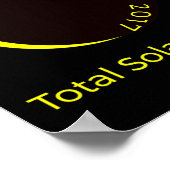#34;eclipse Chaser#34; Totale zonsverduistering Au Poster (Hoek)