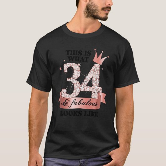 34 & Fabulous I Rose And White Party Group Candid T-shirt (Voorkant)
