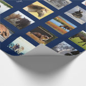 34 FHOTO COLLAGE Cadeauverpakking - Kan kleur bewe Cadeaupapier (Hoek)