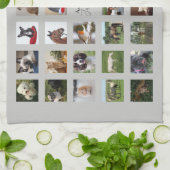 34 FOTOKLLAGE KAN KLEUR BEWERKEN - OM HET EVEN WEL THEEDOEK (Gevouwen)