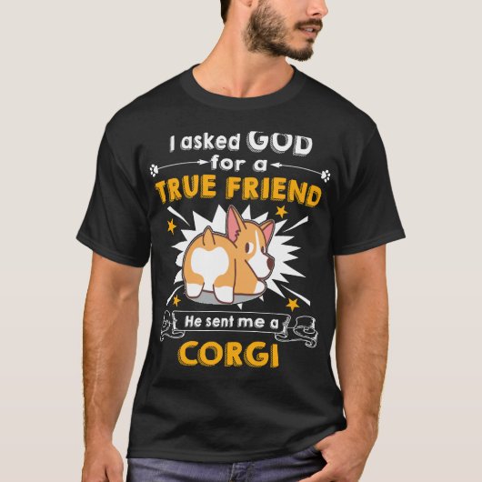 34 Hij stuurde me een Corgi T-shirt (Voorkant)
