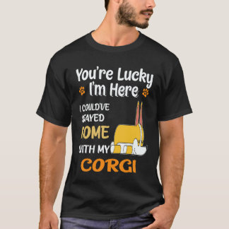 34 Ik had thuis kunnen blijven met Corgi T-shirt