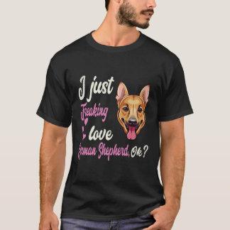 34 Ik hou gewoonweg van Duitse herder OK Duitse he T-shirt